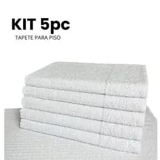 5 Toalha de Piso para Banheiro 45x65cm 310g/m² Macia e Felpuda
