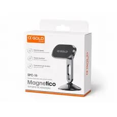 Suporte Magnético Veicular α’GOLD Plus SPC-58/SPC-16 – Celular para Carro com Fixação Forte e Ajuste 360°