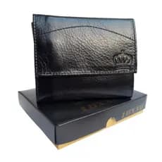 Carteira de couro fecho moderno masculina porta cartão Luxxo Lançamento organiza documentos cartões