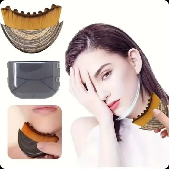 Escova Facial Linfática para Contorno e Drenagem - Reduz Inchaço, Portátil e Aumenta Absorção