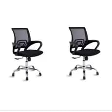 KIT 2 Xcadeira de escritório "mesh" até 150kg ergonômica
