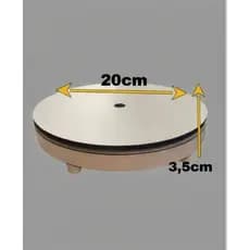 Base Giratória Universal 20cm Expositor 360° Suporta Até 10kg
