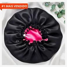 Touca de Cetim Dupla Face antifriz Lançamento Luxo regulável -FEMME BELLE