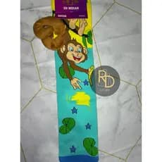 MEIA DIVERTIDA 3D INVERNO - INFANTIL / JUVENIL - UNISSEX MENINO MENINA - MEIA MALUCA - GEORGIO O CURIOSO - MACAQUINHO