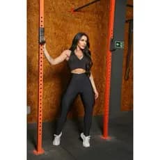 Calça Legging Suplex Lisa/ Calça Feminina Leggin Lisa PRETA/ Moda Fitness Feminina
