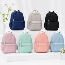 Mochila escolar impermeável notebook Feminina Colorida Aulas Material Escolar