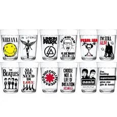 2 Copos Cerveja Americano Personalizado Bandas Rock Presente Lembrancinha Não Desbota Alto Relevo