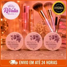Kit 3/6/12/16 Pó Solto Fenzza Rosa Mosqueta 15g | Sela Maquiagem, Controla Oleosidade e Reduz Brilho