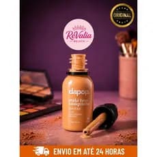 Base Líquida Dapop Make Bem Basiquinha Oil Free Ácido Hialurônico + Vitamina E Alta Cobertura