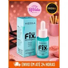 Gotas Fix Vizzela Blindagem 30ml Original | Fixador de Maquiagem + Primer + Diluidor |À Prova D’Água
