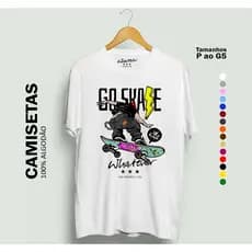 Camisa camiseta gola redonda skate estilo de rua gola redonda premium do PP ao  G3