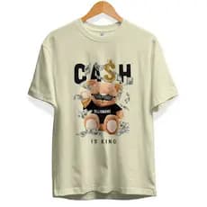 Camiseta T shirt Urso Cash Premium Gola Redonda