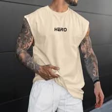Camiseta Regata Masculina Camisa Machão Cavada Hero P ao G5