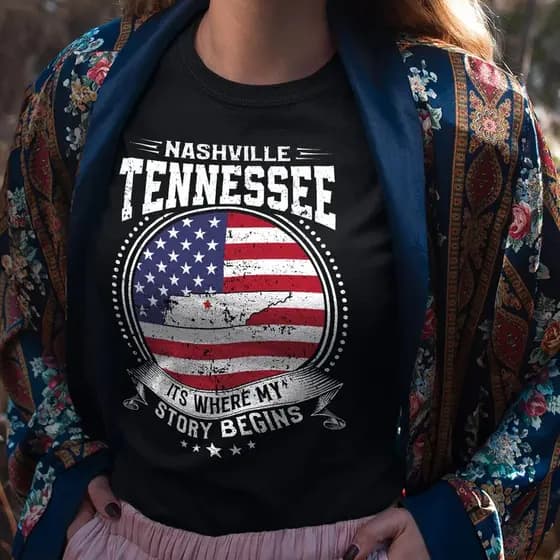 Camiseta T-shirt Unissex Algodão Country Nashville Tennessee