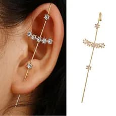 Nova Tendência Brincos Linha De Orelha Brincos Estrela Brinco Elegante Grampos De Orelha As Mulheres Acessórios De Jóias