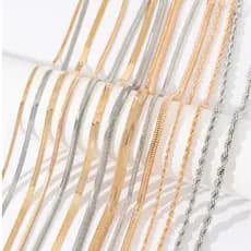 Colar de Corrente e Pulseira Moda Dourado/Prateado - Tudo de Bom e Super Top Para Fmenina Mulher