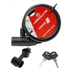 Cadeado 1,0mx6mm Absolute Espiral Chave Preto