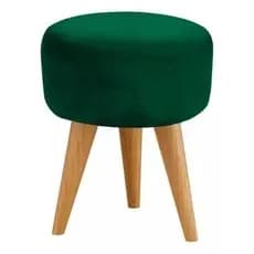 Puff Redondo Pé Palito Banqueta 36x36cm Reforçada