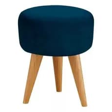 Puff Redondo Pé Palito Banqueta 36x36cm Reforçada