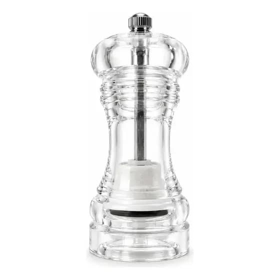 Moedor De Temperos Acrílico Com Moinho Cerâmico Transparente