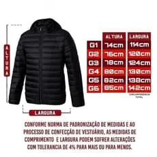 Jaqueta Puffer Plus Size Com Capuz Removivel