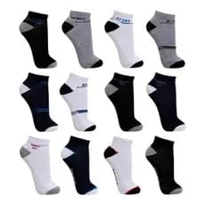 Kit 12 Pares Meias Soquete Cano Curto Masculina 39 Ao 43 Cores Sortidas