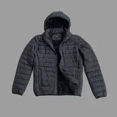 Jaqueta Puffer Forrada Bobojaco Corta Vento Nylon Frio Reforçada Capuz Removivel