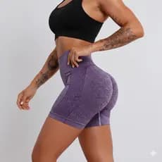 Short Fitness Academia Levanta Bumbum Cintura Alta Zero Transparencia