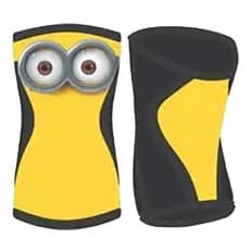 Joelheira Neoprene 7mm Acction Brasil Mod. Minions Cross LPO Academia Treinamento Gym