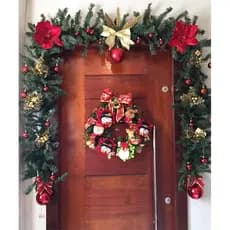 Festão para Decoração de Natal Eventos Aramado de 200 Galhos com 2,70 Metros