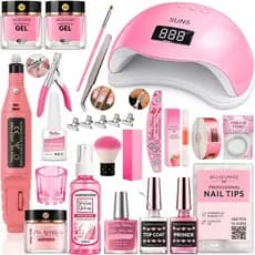 Kit Para Unhas Gel Alongamentos Cabine Lixadeira Completo Envio Imediato