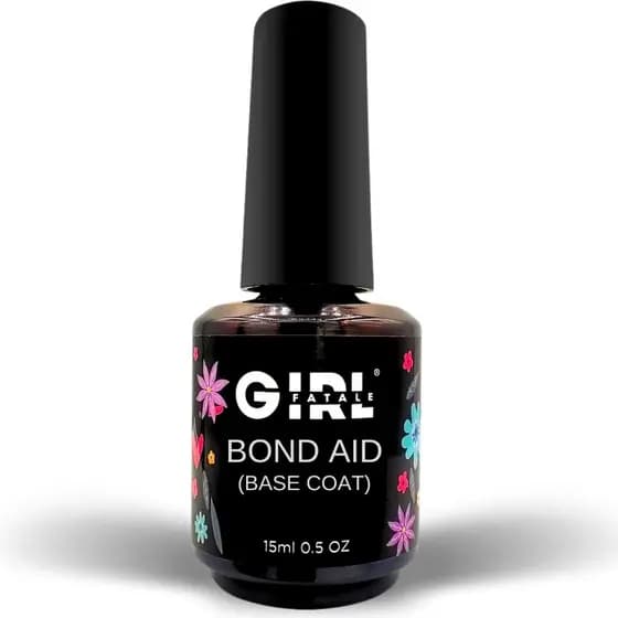 Bond Aid Base Coat Girl Fatale Blindagem Unhas Brilho 15ml - Envio Imediato