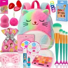 Kit Maquiagem Infantil Completo Meninas Completo Com Mochila Presente Criança - Envio Imediato