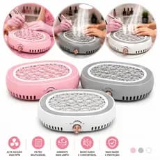 Coletor de Pó para Unhas Profissional 4500RPM Filtro Reutilizável Baixo Ruído Alta Sucção Manicure