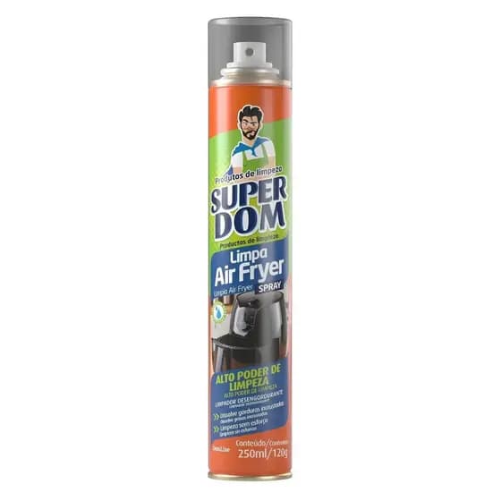 Spray Limpa Air Fryer 250ml – Remove Gordura Pesada Sem Esforço Super Dom