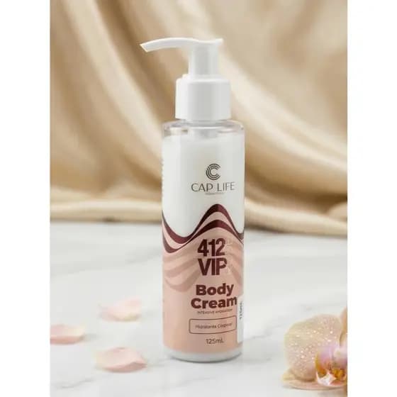 Hidratante Corporal Body Cream 412 Vip Rose 125ml Cap Life Fragrâncias Premium