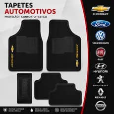 Tapete de Carro Captiva Chevrolet Automotivo Borracha + Aromatizante