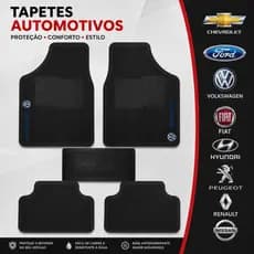 Tapete Gol Quadrado Volkswagen Automotivo Borracha + Aromatizante