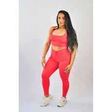 conjunto academia calça legging cos alto
