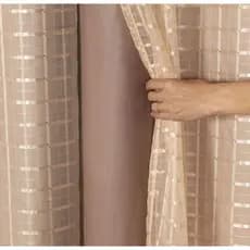 Cortina Blackout PVC Voil Xadrez 1,40 × 1,70 / 2,00 X 1,40