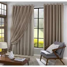 Cortina Blecaute Blackout PVC Com Voil liso 3,00 Larg  2,60 alt