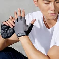 Luva De Musculação Respirável Meio Dedo Para Bike, Academia, Treinamento E Atividades Físicas – Premium