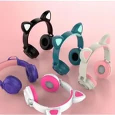 Fone Orelha De Gato Gatinho Cat 5.0 Bluetooth Ear Com Led Rgb Headphone Original