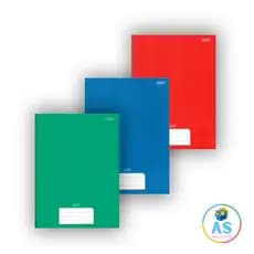 Caderno Brochura Infantil Capa Dura 80 Folhas Stiff Azul Vermelho Vermelho