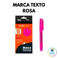 Marca texto rosa - Caneta marca texto rosa 01