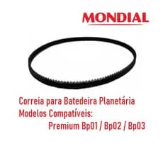 CORREIA DENTADA P/ BATEDEIRA PLANETÁRIA MONDIAL PREMIUM Bp01 / Bp02 / Bp03