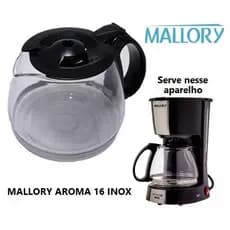 JARRA PARA CAFETEIRA MALLORY AROMA 16 INOX - PRETA