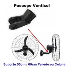PESCOÇO - COTOVELO SUPORTE Ventisol  50cm / 60cm Parede ou Coluna