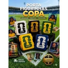 Caixa Case Porta Figurinhas Copa do Mundo Cabe 150 unidades | Organizador de Figurinhas Futebol | Varias Opções de Cores