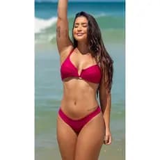 Conjunto Biquíni Aro em V e Calcinha Fio Duplo Desejo